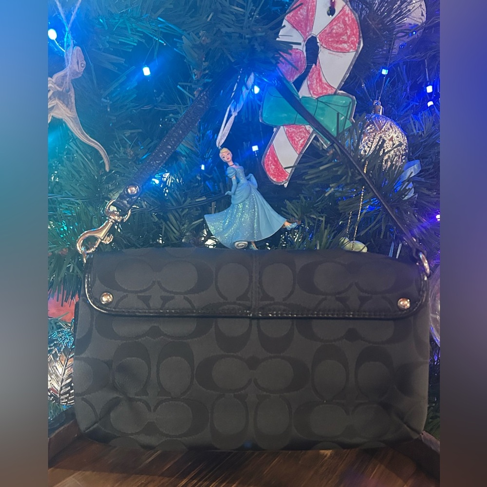 Coach Y2K Ashley Large Signature C Canvas Flap Wristlet/Mini Bag - Picture 6 of 11